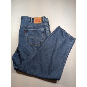 Levi Strauss 560 Mens Jeans Blue Denim Relaxed Fit Straight Leg Size 44x30